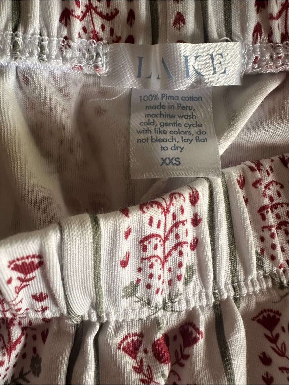 Lake pajama set in Scarlet Antoinette size XXS! - Picture 4 of 4